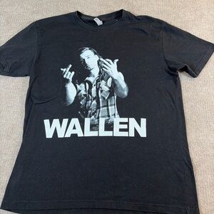Morgan Wallen Graphic Band Tee Black Size M 0189
